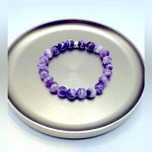 Dreamy Chevron Amethyst Bracelet